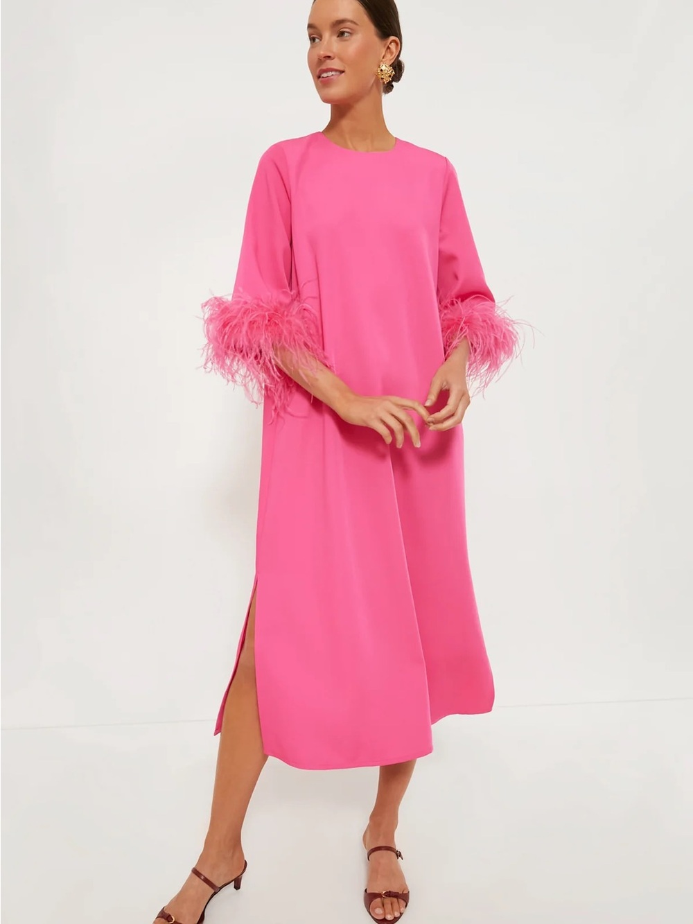 TUCKERNUCK Hot Pink Feather Jamie Dress